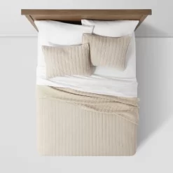 Herringbone Flannel Quilt Beige - Threshold -Best Homewares Store GUEST 04d4d997 14ad 458a 8d03 48430e232e3a