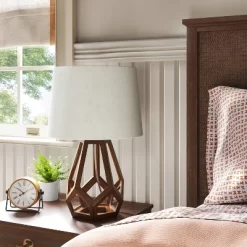 Large Wood Geo Assembled Table Lamp - Threshold™ -Best Homewares Store GUEST 05389f9c af9f 45c9 ae7b c6a088b12047