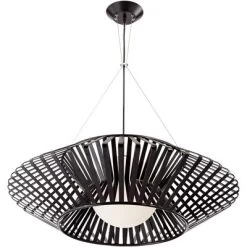 Possini Euro Design Planet Black Large Pendant Light 31 1/2" Wide Mid Century Modern White Glass For Dining Room House Foyer Kitchen Island Entryway -Best Homewares Store GUEST 06d7d210 9fe9 417c a2aa 8e156d290fe3