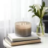 14oz Lidded Gray Glass Jar Crackling Wooden 3-Wick Candle With Clear Label Ocean Air + Moss - Threshold™ -Best Homewares Store GUEST 084dad97 838f 4afa 929c 6f86e48b2e83