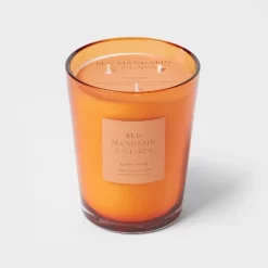 Colored Vase Glass With Dustcover Mandarin & Guava Candle Orange - Threshold™ 13 Colored Vase Glass With Dustcover Mandarin & Guava Candle Orange - Threshold™ -Best Homewares Store GUEST 0935bd9a 1522 4b47 b1ed 14541db7ee27