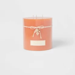 Ribbed Pillar Pumpkin Spice Candle - Threshold™ -Best Homewares Store GUEST 0d63d7f3 068b 4568 b0aa dd0d0ee144a9