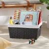 17" X 12" X 8" Large Woven Lined Basket Black - Brightroom™ -Best Homewares Store GUEST 0ff737db fc55 494a af3c b47897fa5dfd