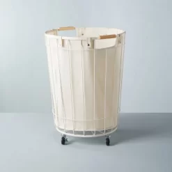 Wire & Fabric Laundry Hamper Sour Cream - Hearth & Hand™ With Magnolia -Best Homewares Store GUEST 1172c23f 3103 40d4 b324 2c56bdd6ddc9