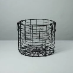 Round Wire Storage Basket With Handles Black - Hearth & Hand™ With Magnolia -Best Homewares Store GUEST 120e63a7 77b2 4fd8 a437 cab6653b0a86