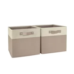 2pc Kids' 10.5" Two-Toned Folding Storage Bin Set - RiverRidge Home -Best Homewares Store GUEST 1279212b 786b 45f1 b15e 818e05dab01f