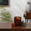 9oz Lidded Amber Glass Jar Crackling Wooden Wick Fennel And Pine Candle - Threshold™ -Best Homewares Store GUEST 12b52490 9d00 4e2c 8c08 8dca32cfa8c6