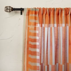 1pc Sheer Ophelia Printed Burnout Window Curtain Panel Orange - Opalhouse™ Designed With Jungalow™ 9 1pc Sheer Ophelia Printed Burnout Window Curtain Panel Orange - Opalhouse™ Designed With Jungalow™ -Best Homewares Store GUEST 154e0bfa b339 41f9 9f40 0461976c9081