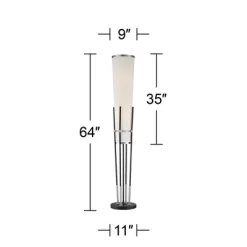 Possini Euro Design Flute Modern Torchiere Floor Lamp 64" Tall Satin Black Brushed Nickel White Linen Shade For Living Room Bedroom Office House Home 16 Possini Euro Design Flute Modern Torchiere Floor Lamp 64" Tall Satin Black Brushed Nickel White Linen Shade For Living Room Bedroom Office House Home -Best Homewares Store GUEST 1763d15f 171c 4a32 b512 3b6d85eee901