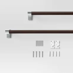 Dark Faux Wood Curtain Rod Nickel - Threshold™ 7 Dark Faux Wood Curtain Rod Nickel - Threshold™ -Best Homewares Store GUEST 18cfa6cc 1b83 41de 8c39 f8838d63025f