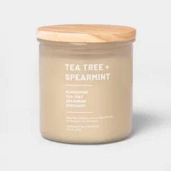 Glass Jar Tea Tree And Spearmint Candle Beige - Threshold™ 9 Glass Jar Tea Tree And Spearmint Candle Beige - Threshold™ -Best Homewares Store GUEST 1ae068be c042 415c a0e0 475aaead92cf