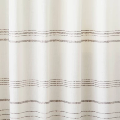 Engineered Hem Stripes Curtain Panel Cream/Gray - Hearth & Hand™ With Magnolia 3 Engineered Hem Stripes Curtain Panel Cream/Gray - Hearth & Hand™ With Magnolia