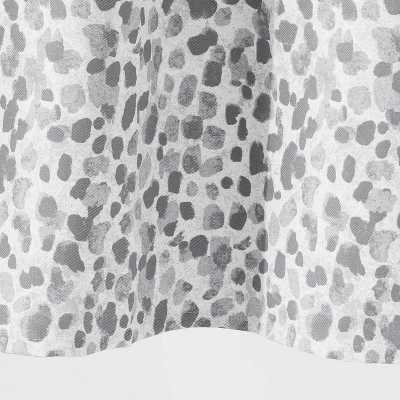 Leopard Glam Shower Curtain Ombre Gray - Threshold™ 5 Leopard Glam Shower Curtain Ombre Gray - Threshold™ - Image 3