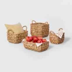 Rectangular Twisted Open Checkered Weave Basket - Brightroom™ -Best Homewares Store GUEST 201761e9 c2f6 4214 a69a 5b0470d995d6 1