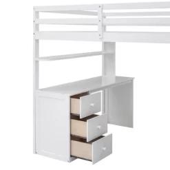 Full Size Loft Bed With Drawers, Desk And Wardrobe - ModernLuxe 23 Full Size Loft Bed With Drawers, Desk And Wardrobe - ModernLuxe -Best Homewares Store GUEST 2326c49d 7b21 4ee2 af87 972442968de1