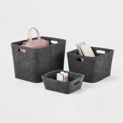 Felt Basket With Stitching - Brightroom™ -Best Homewares Store GUEST 28a9503f a4a1 4ba4 a7de 0e2505b67450