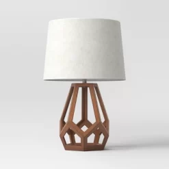 Large Wood Geo Assembled Table Lamp - Threshold™ -Best Homewares Store GUEST 29fea008 f3c8 4d50 a361 0fdee37761fd