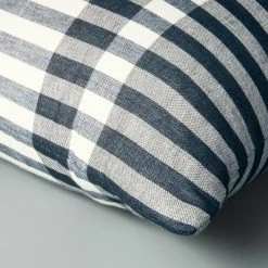 24"x24" Contrast Edge Stripe Oversized Throw Pillow Gray/Blue - Hearth & Hand™ With Magnolia -Best Homewares Store GUEST 2aac9352 1ec5 4711 bf48 9b96de391211