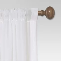 Curtain Rod Faux Wood - Threshold