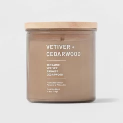 Glass Jar Vetiver And Cedarwood Candle Brown - Threshold™ -Best Homewares Store GUEST 2be66217 9673 4f71 89d7 981533e54650