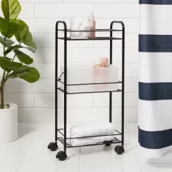 Metal Shower Caddy Tower Black - Room Essentials™