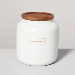 Dry Goods Stoneware Canister With Wood Lid Cream/Brown - Hearth & Hand™ With Magnolia 12 Dry Goods Stoneware Canister With Wood Lid Cream/Brown - Hearth & Hand™ With Magnolia -Best Homewares Store GUEST 2c91d4cc d7f4 4ffb ae0c 3739dc8140bd