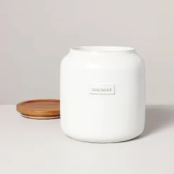 Dry Goods Stoneware Canister With Wood Lid Cream/Brown - Hearth & Hand™ With Magnolia 10 Dry Goods Stoneware Canister With Wood Lid Cream/Brown - Hearth & Hand™ With Magnolia -Best Homewares Store GUEST 2dd49631 52f2 4c1d bf2e 9ec687508552