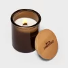 9oz Lidded Amber Glass Jar Crackling Wooden Wick Eucalyptus And Palm Candle - Threshold™ 1 9oz Lidded Amber Glass Jar Crackling Wooden Wick Eucalyptus And Palm Candle - Threshold™ -Best Homewares Store GUEST 2f175bc2 15a8 4d7b a476 e97dfdadd395