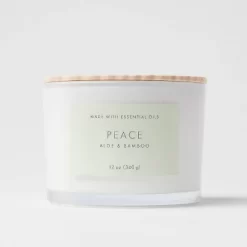 Wood Lidded Glass Wellness Peace Candle - Threshold™ -Best Homewares Store GUEST 2feb914f 8f52 46ab 912d 8ae6fe7aa3f3