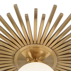 Possini Euro Design Hazel Modern Ceiling Light Semi Flush Mount Fixture 24" Wide Warm Brass White Globe Shade For Bedroom Kitchen Living Room Hallway 11 Possini Euro Design Hazel Modern Ceiling Light Semi Flush Mount Fixture 24" Wide Warm Brass White Globe Shade For Bedroom Kitchen Living Room Hallway -Best Homewares Store GUEST 30b1015a 327c 495e 8e22 860e851715ae