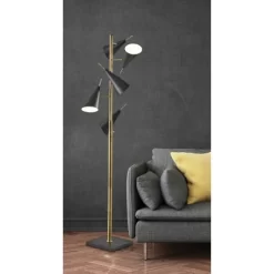 71.5" Owen Tree Lamp Black - Adesso -Best Homewares Store GUEST 30cde228 e613 40cf 8e51 6b0c4fd835da