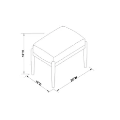 Boucle Upholstered Wood Ottoman - Hearth & Hand™ With Magnolia -Best Homewares Store GUEST 31693eac 8f1e 44df bd8a 25e17d21cf58