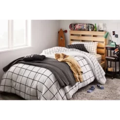 Reversible Microfiber Grid Comforter - Room Essentials™ -Best Homewares Store GUEST 3461f2cc 3d8d 40ee b98b 17a6275dab4d