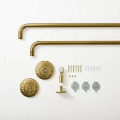 66"-120" Medallion Snap Grip French Curtain Rod Brass - Opalhouse™ Designed With Jungalow™ -Best Homewares Store GUEST 34d78b5a 5da3 4bcd ae5c 12c693e0d007