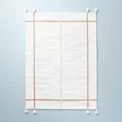 Bold Cross Stripes Tassel Rug Cream/Tan - Hearth & Hand™ With Magnolia -Best Homewares Store GUEST 3630ef84 b701 4a81 b546 9f6450d0c0e1