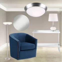 Possini Euro Design Meridian Light Blaster Modern Torchiere Floor Lamp 72" Tall Brushed Nickel LED Frosted Glass Shade For Living Room Bedroom Office -Best Homewares Store GUEST 372d3ad7 3758 4881 aa78 02d2c36a0cf0