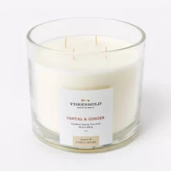 Clear Glass Santal & Ginger Candle White - Threshold™ Designed With Studio McGee 13 Clear Glass Santal & Ginger Candle White - Threshold™ Designed With Studio McGee -Best Homewares Store GUEST 3a24b0c4 c23b 4e1c b8e0 2304d4a02cb7