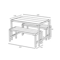 3pc Kids' Metal Outdoor Table Set - Dark Gray - Hearth & Hand™ With Magnolia -Best Homewares Store GUEST 3b362172 1f8b 45d0 ad76 10781f31a5d5