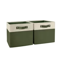 2pc Kids' 10.5" Two-Toned Folding Storage Bin Set - RiverRidge Home -Best Homewares Store GUEST 44ec3bb4 6492 4270 8e41 fc87b00d4061