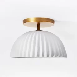 Scalloped Semi-Flush Mount Ceiling Light - Threshold™ Designed With Studio McGee 11 Scalloped Semi-Flush Mount Ceiling Light - Threshold™ Designed With Studio McGee -Best Homewares Store GUEST 4db2ffb8 6162 4f4e 857b 3d8bb79181a2