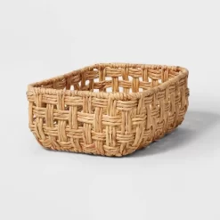 Rectangular Twisted Open Checkered Weave Basket - Brightroom™ -Best Homewares Store GUEST 514258d4 7e89 434a bb0b bbdf991578bf