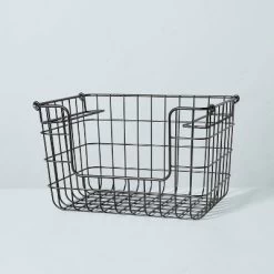 Stacking Wire Storage Basket Matte Black - Hearth & Hand™ With Magnolia -Best Homewares Store GUEST 51760ad1 4cd5 42e5 ad63 e77e3d305d6d