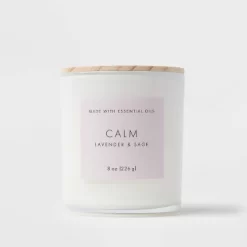 Wood Lidded Glass Wellness Calm Candle - Threshold™ -Best Homewares Store GUEST 518451c6 213f 4303 ad48 fec583907229