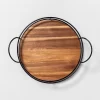 Wooden Lazy Susan With Metal Trim Brown/Black - Hearth & Hand™ With Magnolia 1 Wooden Lazy Susan With Metal Trim Brown/Black - Hearth & Hand™ With Magnolia -Best Homewares Store GUEST 530407be a33f 4095 b1a0 66e007531253