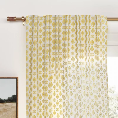 Faux Leather Cylinder Plated Curtain Rod Brass - Threshold™ 3 Faux Leather Cylinder Plated Curtain Rod Brass - Threshold™