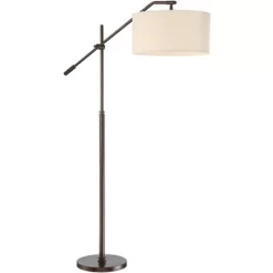 Possini Euro Design Industrial Floor Lamp Adjustable Arm 62.5" Tall Oiled Bronze Metal Light Brown Linen Drum Shade For Living Room Reading 14 Possini Euro Design Industrial Floor Lamp Adjustable Arm 62.5" Tall Oiled Bronze Metal Light Brown Linen Drum Shade For Living Room Reading -Best Homewares Store GUEST 573c1af1 0c98 4e89 ad2d 7247d349f417