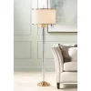 Possini Euro Design Cadence Modern Floor Lamp Standing 62" Tall Crystal Glass Column Satin Brass Linen Drum Shade For Living Room Bedroom Office House 1 Possini Euro Design Cadence Modern Floor Lamp Standing 62" Tall Crystal Glass Column Satin Brass Linen Drum Shade For Living Room Bedroom Office House -Best Homewares Store GUEST 578e2404 93cf 4a33 ba7e 4a6bf7f98e2e