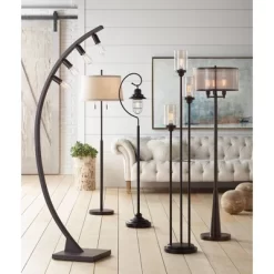 Franklin Iron Works Arcos Industrial Arc Floor Lamp 71" Tall Bronze Brown Metal Dimmable LED Decor For Living Room Reading Bedroom Office House Home 16 Franklin Iron Works Arcos Industrial Arc Floor Lamp 71" Tall Bronze Brown Metal Dimmable LED Decor For Living Room Reading Bedroom Office House Home -Best Homewares Store GUEST 5810e929 2f4c 4e54 8434 2533ddae9e0e
