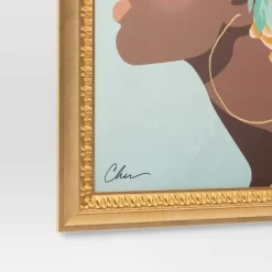 24" X 30" Floral Dream By Nikki Chu Vintage Canvas Board Gold - Threshold™ -Best Homewares Store GUEST 5a042000 aaac 4e72 a3dc a07d331687a2