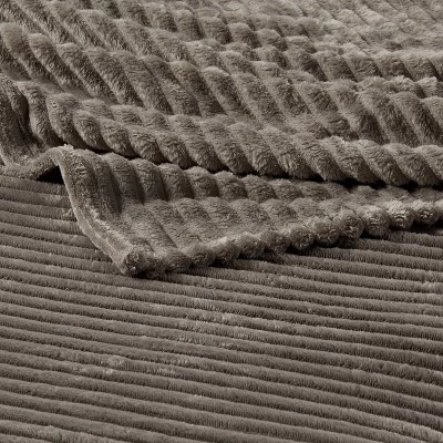 Ribbed Plush Bed Blanket - Room Essentials 4 Ribbed Plush Bed Blanket - Room Essentials - Image 2